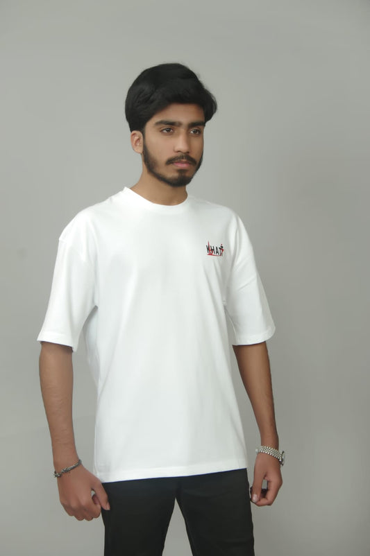 Drop shoulder T-Shirt | Pure White |